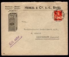 Illustrierter Brief Henkel & Cie Basel Persil