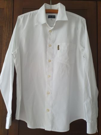 Armani Jeans Herrenhemd, weiss, Grösse M