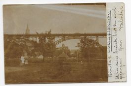 Kirchenfeldbrücke und Münster um 1904