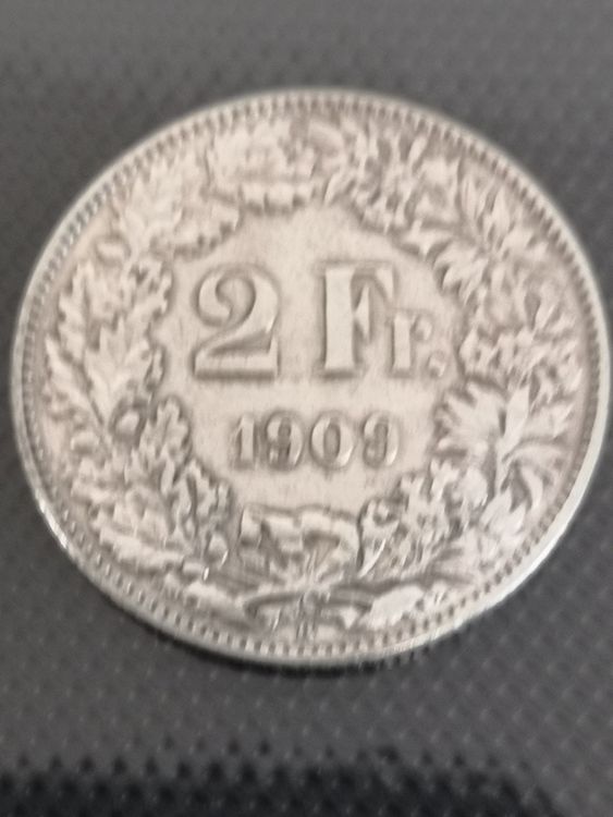 Tutti le monete: 2 Fr. 1909 – Usato da Zürich venduto da Saggis