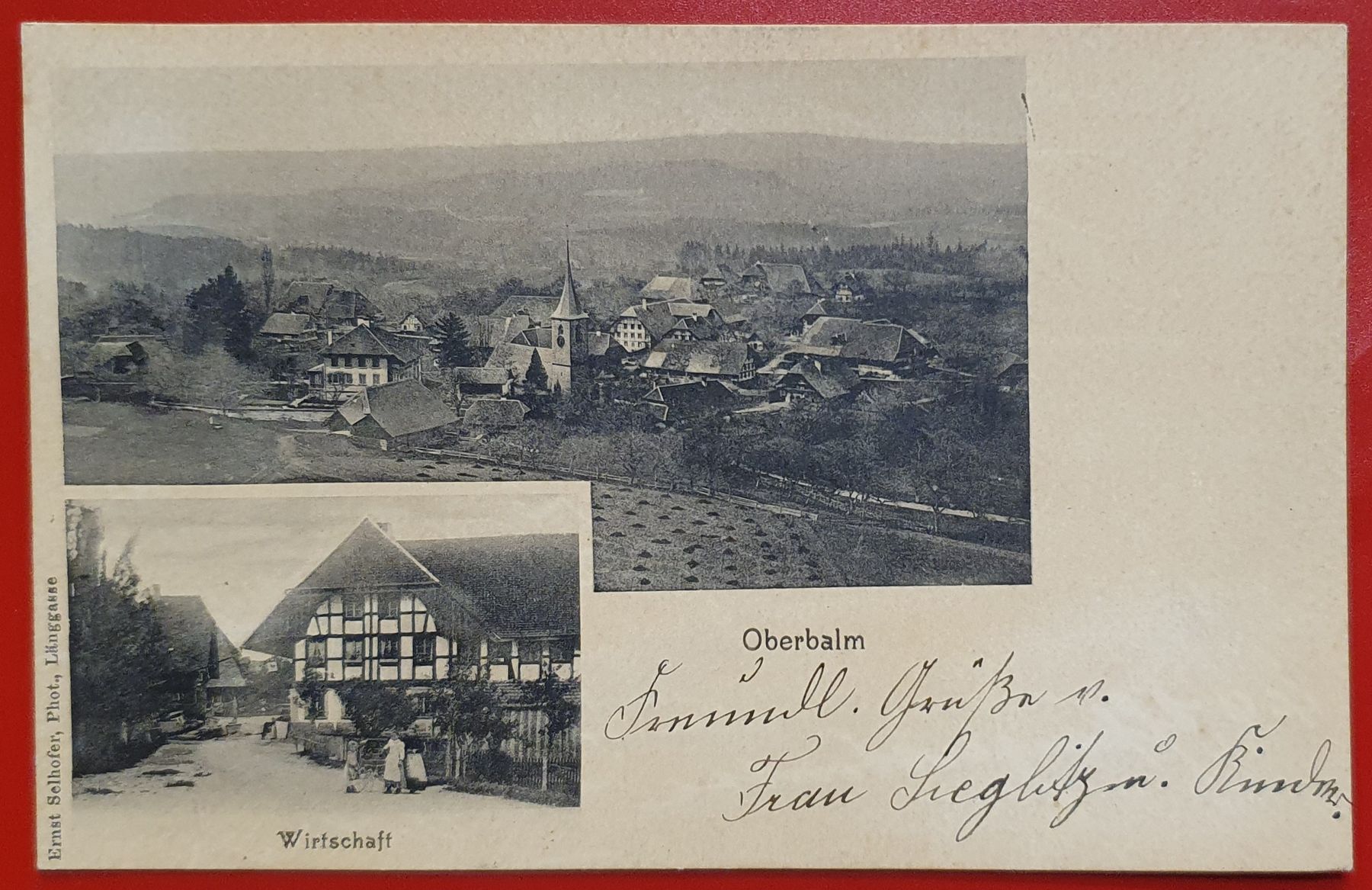 Cartoline postali: Oberbalm 1908 – Usato da Kreuzlingen venduto da Rschweiz1