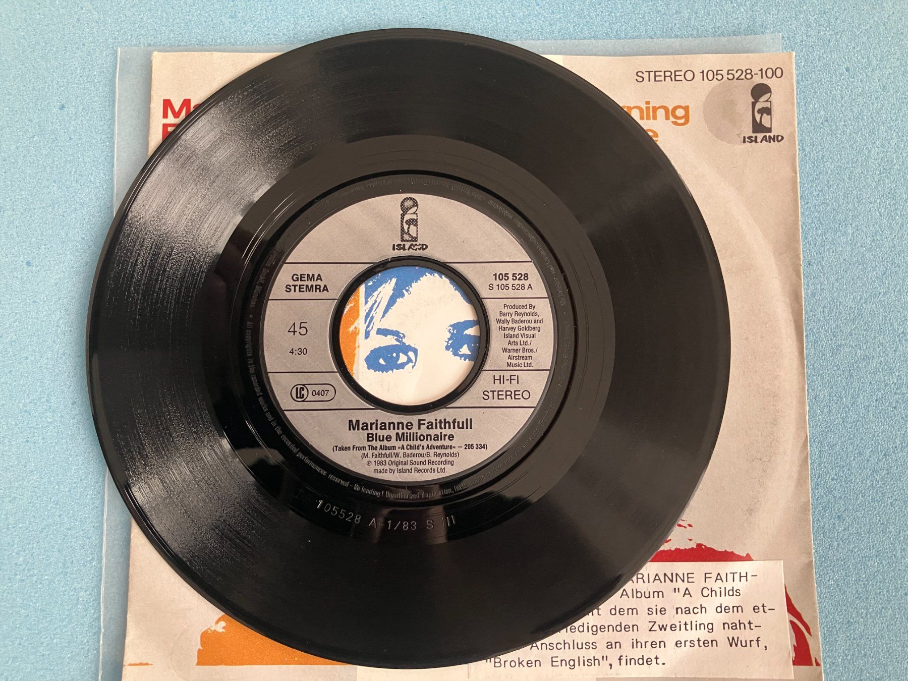 Dischi in vinile: Marianne Faithfull – Usato da Aarwangen venduto da Jukebox3 3