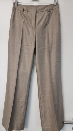 Akris Businesshose Wolle/Seide, Farbe Taube/Schlamm, Gr. 34