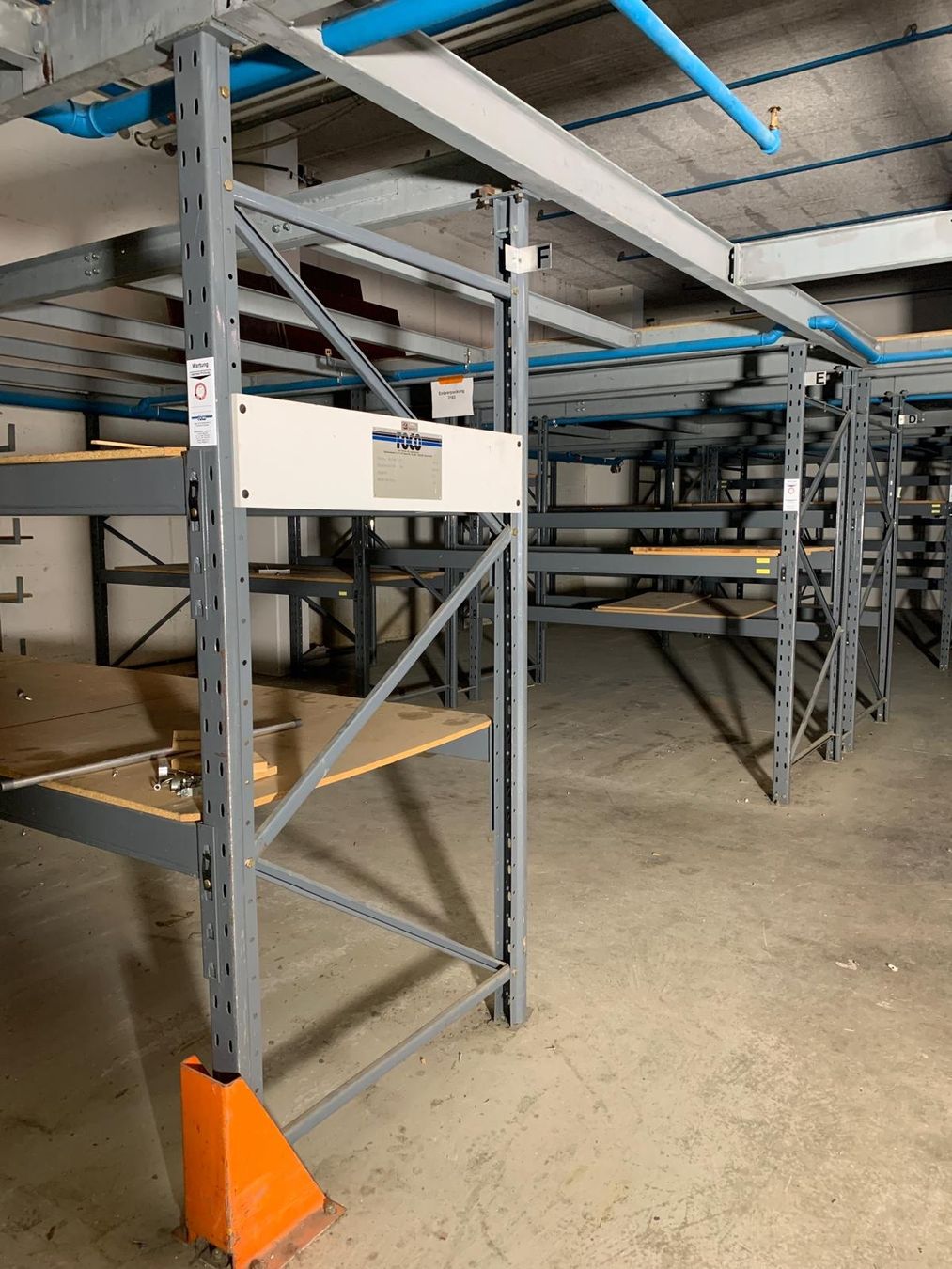 Scaffali: FOCO Palettengestell Traversen Grau – Usato da Winterthur venduto da ReUse_Baumarkt 1