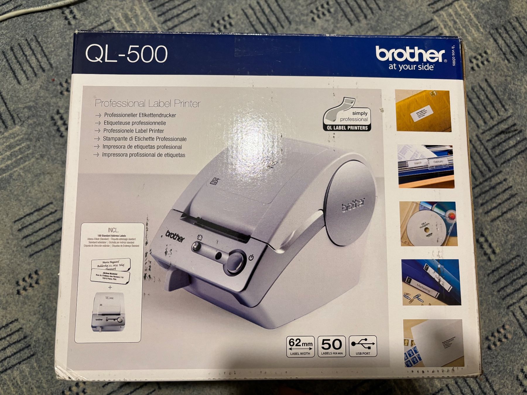 Brother Imprimantes: Brother QL-500 Label Printer gebraucht – D'occasion à Pfaffhausen par ABMMT 2