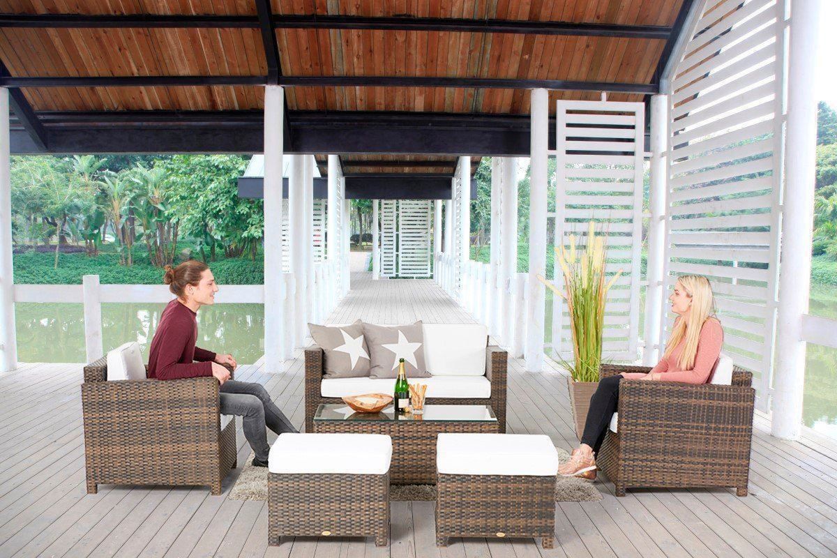 Viplounge Divani: Rattan Gartenmöbel - Loungeset – Nuovo e nell'imballaggio originale da Uznach venduto da viplounge 5