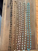 Kette Set 5 Stk. Steinketten verschiedene Farben neu