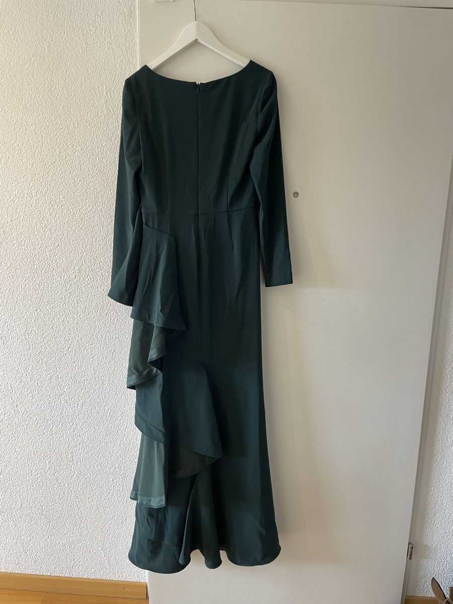Vestiti: Badgley Mischka Abendkleid Dunkelgrün – Usato da Zürich venduto da Jtlb 3