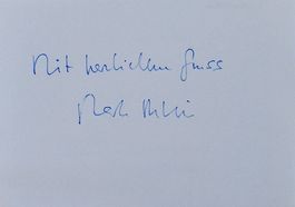 Mark M. Rissi (1946) Regisseur - Autogramm