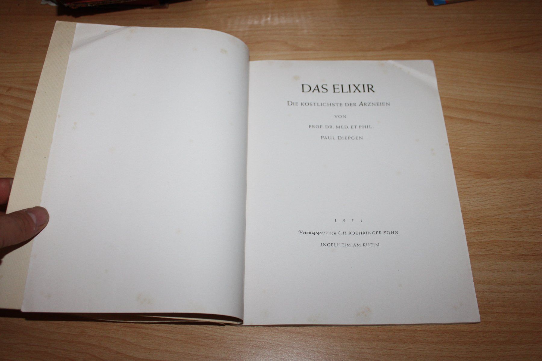 Livres: Das Elixier - Die köstlichste der Arzneien – D'occasion à Urdorf par Buchprofi 1