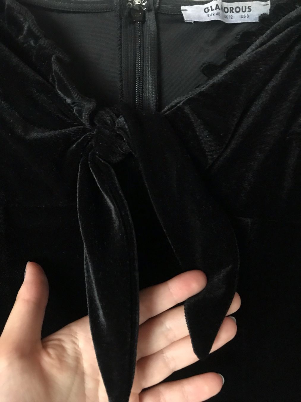Vestiti: Witchy autumn schwarzes Samtkleid Grösse 40 – Usato da Embrach venduto da Viviane_1402 2
