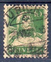 ZÜRICH 4 VOLLSTEMPEL TELLBRUSTBILD 10 RP VOLLSTEMPEL - CH422
