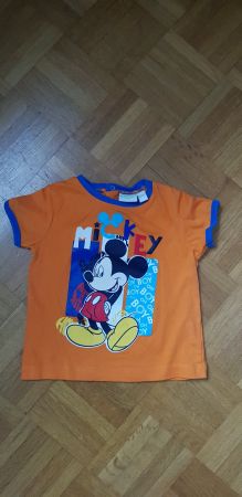 Mickey Mouse T-Shirt, 12 Monate, Grösse 80, Orange