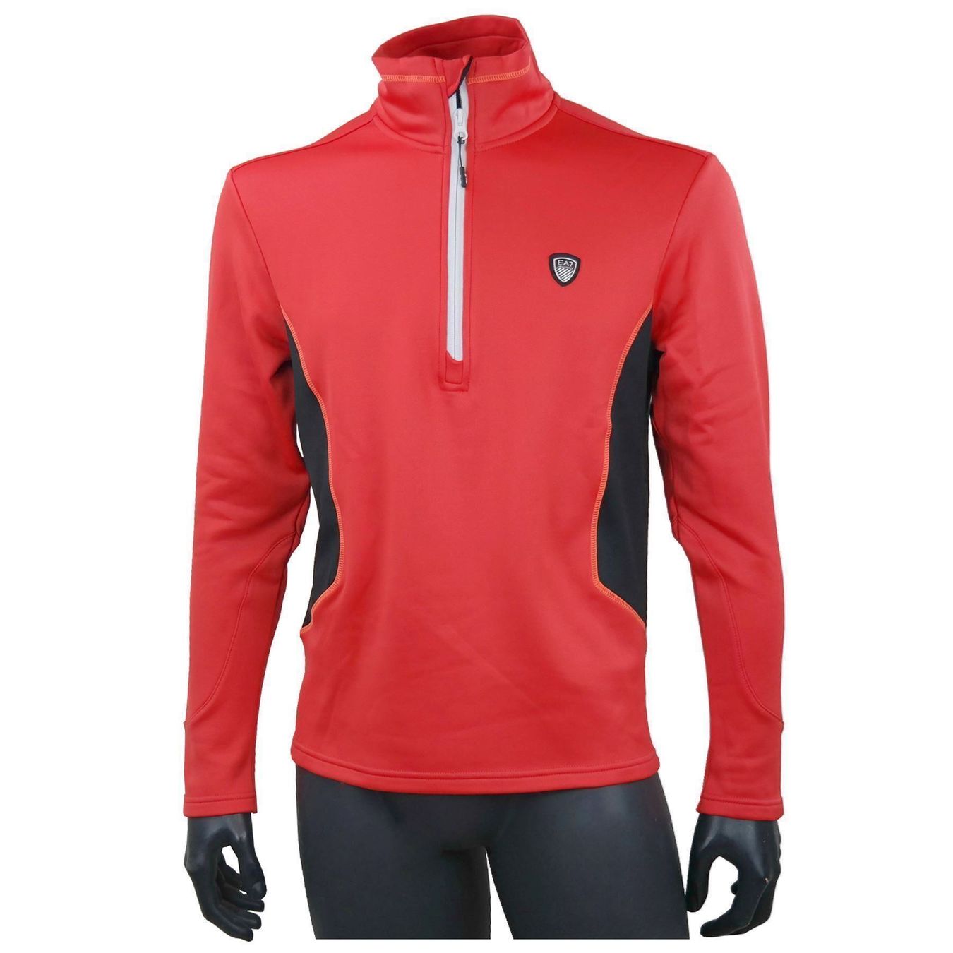 Armani Maglioni & Felpe: Emporio Armani Herren halbzip Pullover rot /Gr.M – Nuovo e nell'imballaggio originale da Wohlenschwil venduto da EddieS-Outlet