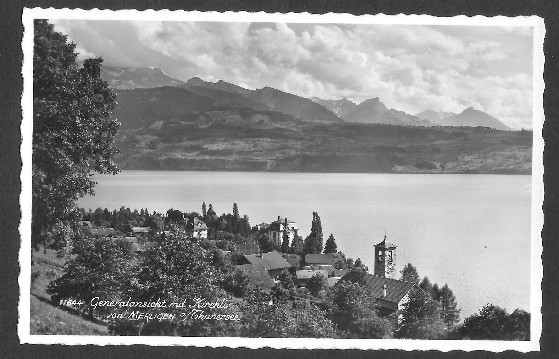 Cartoline postali: Merligen Gesamtansicht – Usato da Olten venduto da clotaldi