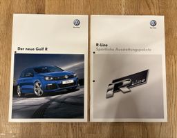Original VW Golf R & R-Line Prospekte, über 70 Seiten! 2010