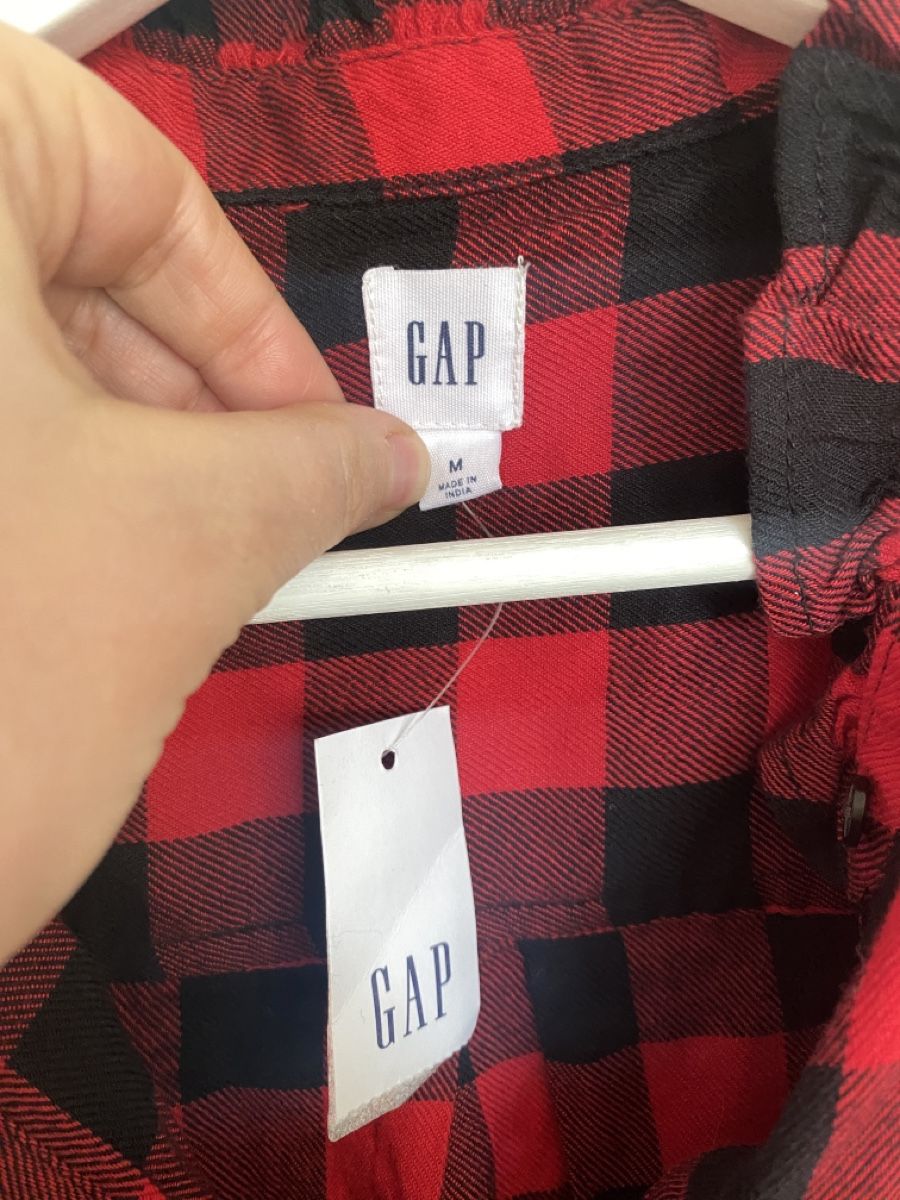 Gap Kleider: GAP Karo Hemdblusenkleid rot schwarz Gr. M – Neu (gemäss Beschreibung) aus Muensingen von drleevsy 1