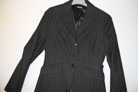 United Colors of Benetton Blazer Gr 34 Grau Anthrazit
