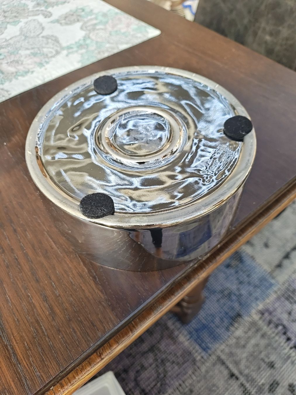 Toutes les décorations: Windlicht Glas/Keramik silberfarben  – D'occasion à Feldbach par Lizze 4