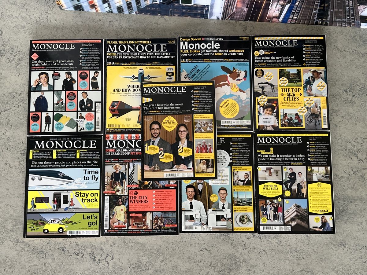 Zeitschriften & Magazine: Monocle Sammlung - 9 Hefte – Gebraucht aus Zürich von nikki_