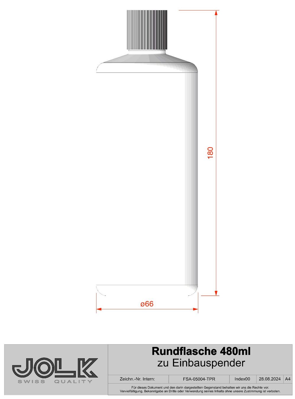 Altro in Stoviglie & Bicchieri: Rundflasche 480ml zu Seifenspender / Dispenser – Nuovo e nell'imballaggio originale da Schöftland venduto da jolk.ch 2