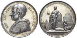 Rom, Leo XIII., Silbermedaille AN XIV (1891)