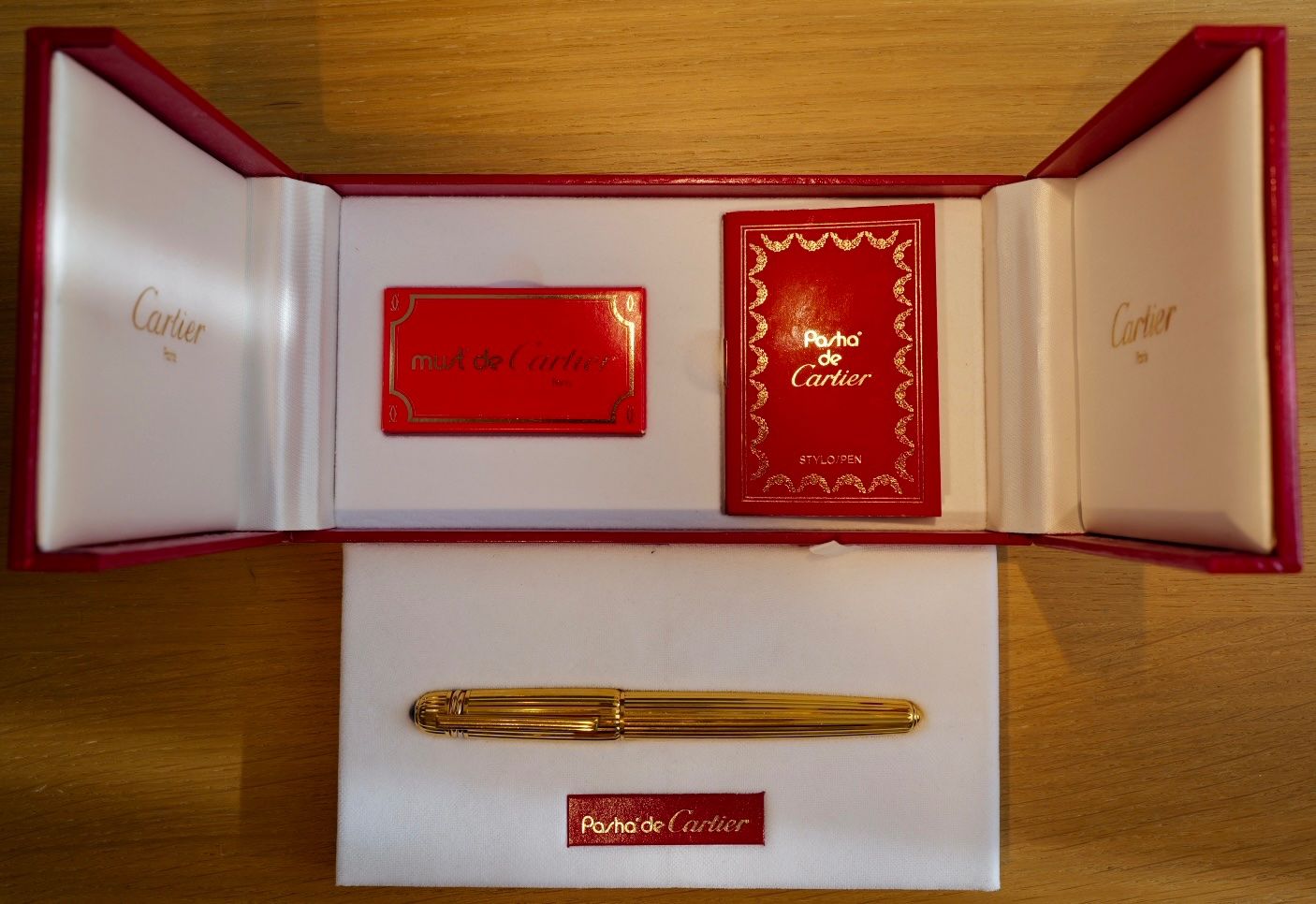 Il mondo degli animali: Plume Pasha de Cartier Trinity Plaqué or – Usato da Genève venduto da pie_dr8z 1