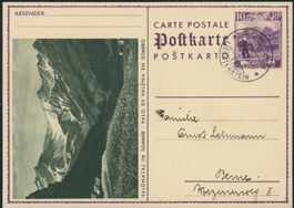 FL - Ganzsache - 1931 - Bildpostkarte • Valünatal - Schaan
