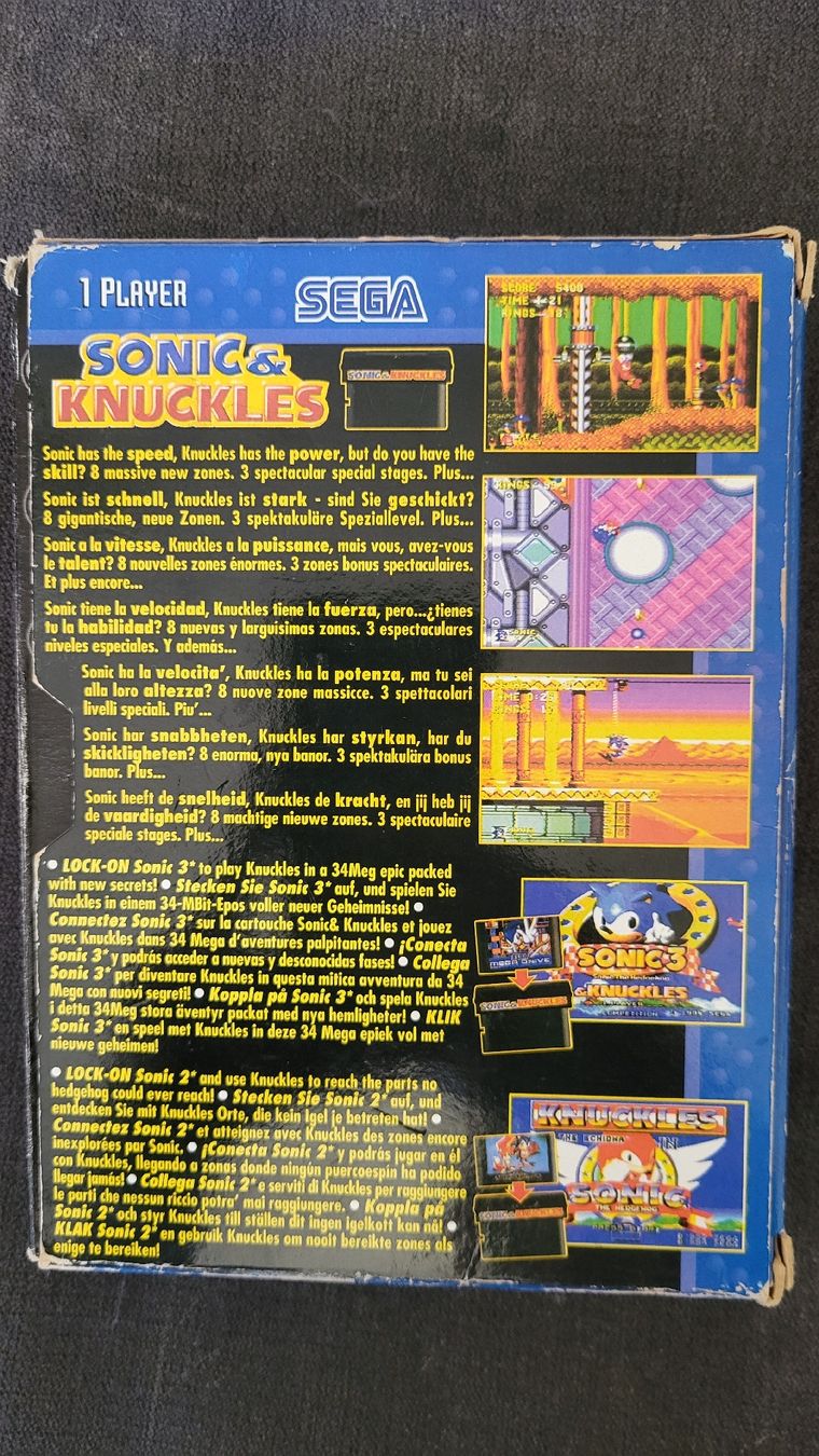 Sega Giochi: Sonic & Knuckles / SEGA Mega Drive – Usato da Biel/Bienne venduto da Retrohr 2