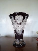 Vase Kristall vermutlich Handgeschliffen H ca. 32cm 
