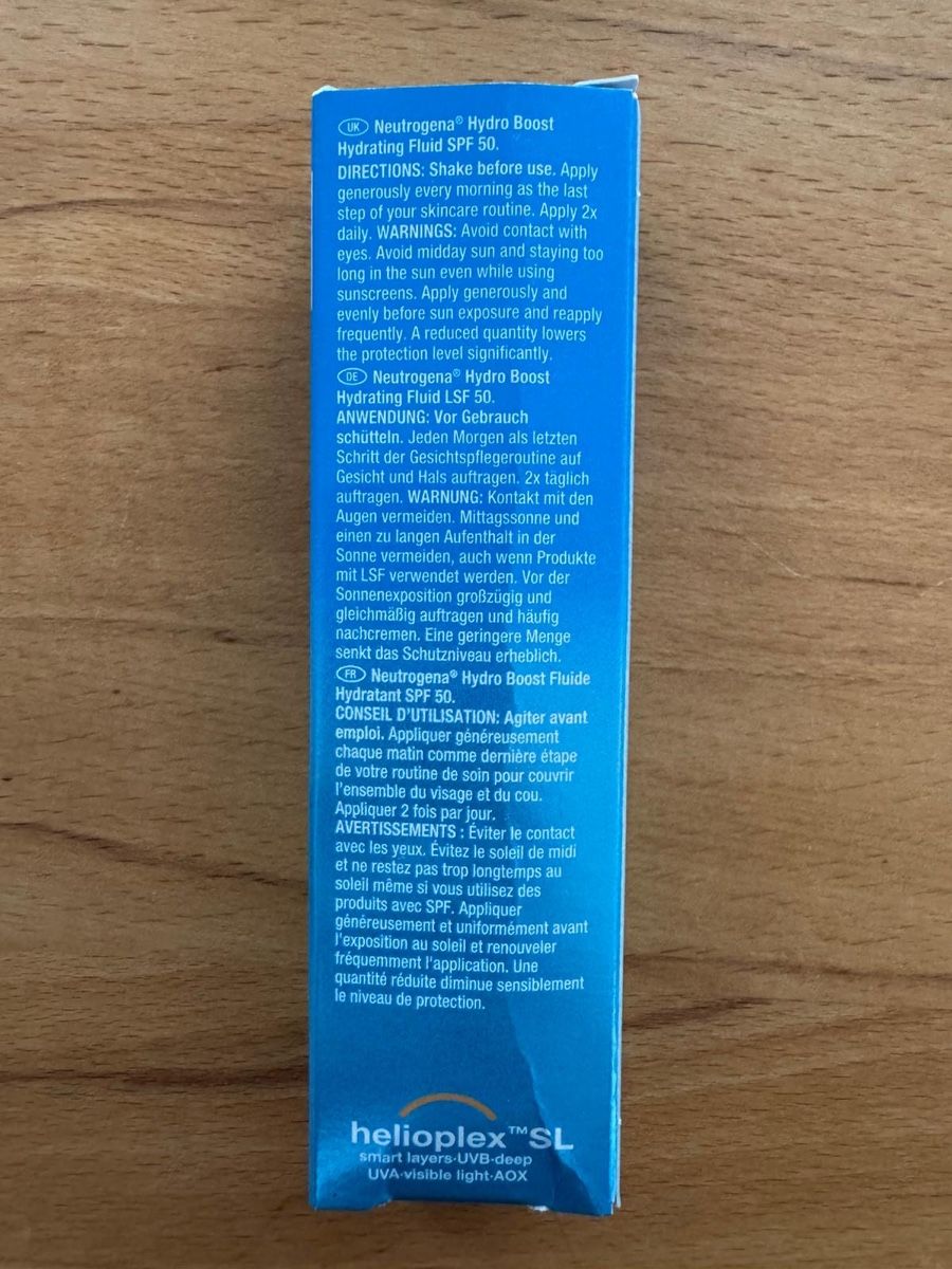Neutrogena Gesichtspflege: Neutrogena Hydro Boost Fluid SPF 50, NEU & Originalverpackt – Neu und originalverpackt aus St. Gallen von Xbylucas 1