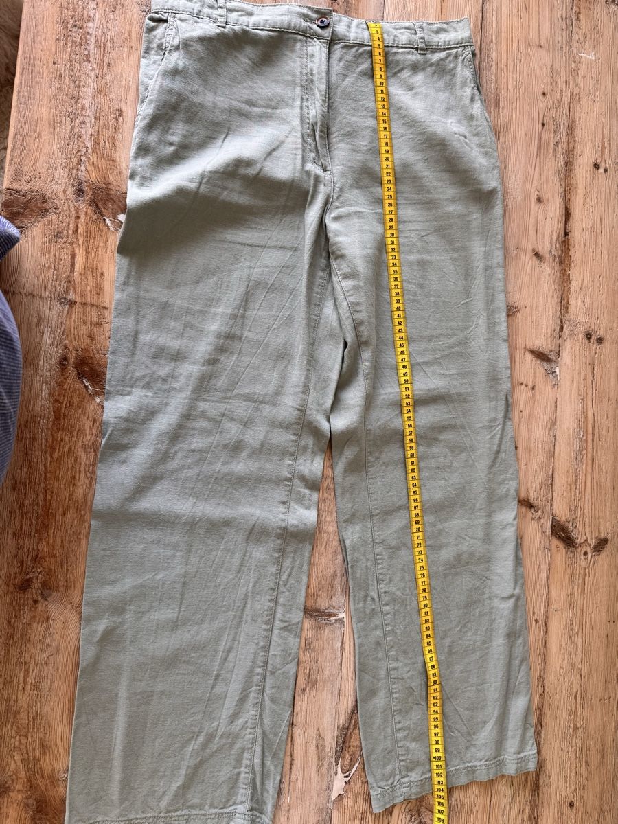 H&M Hosen: Khakifarbene Leinenhose, Gr L – Gebraucht aus Egg b. Zürich von Kompass03 1
