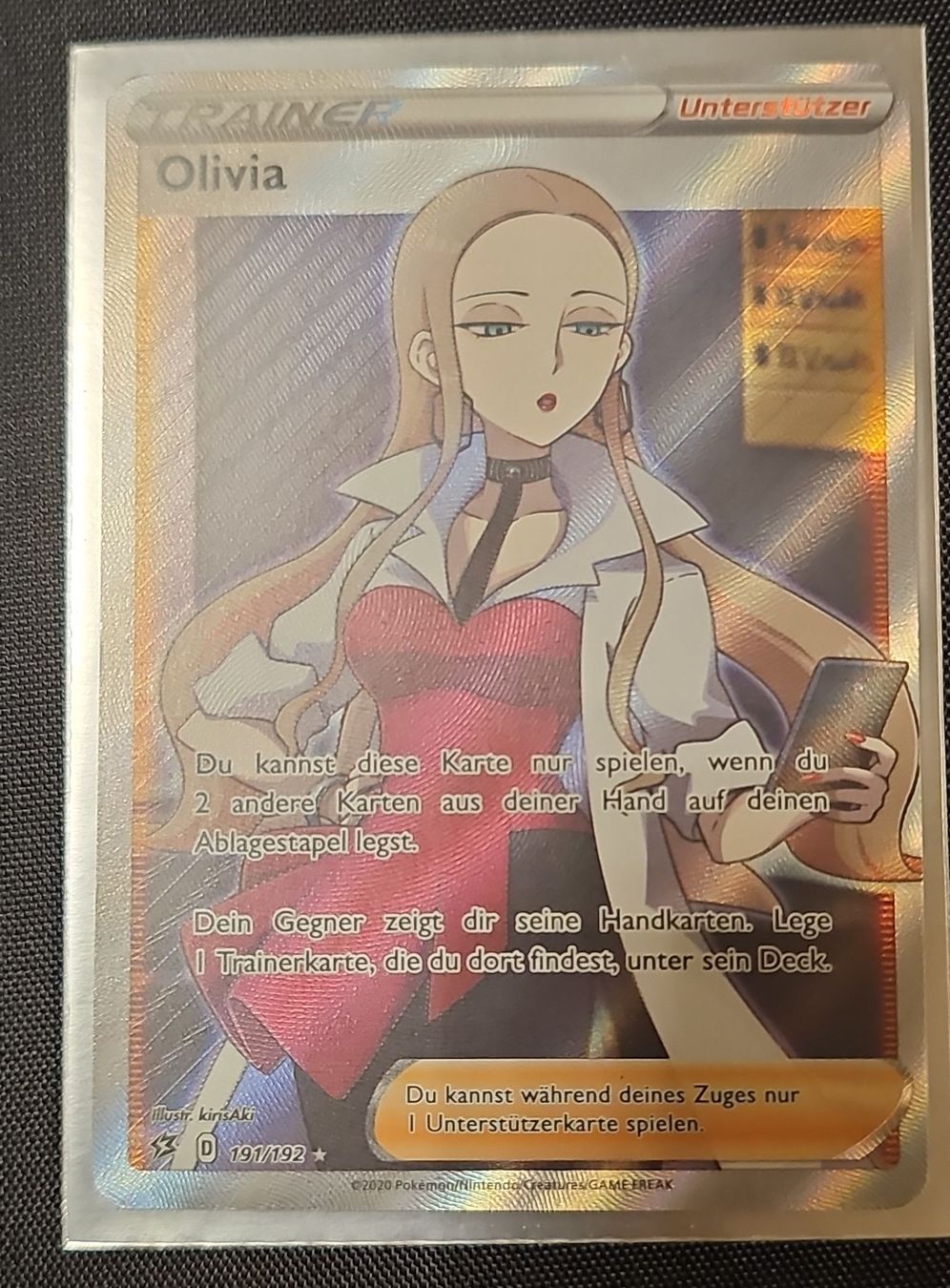 Pokémon Sammelbilder & Trading cards: Pokémon Olivia Full Art – Gebraucht aus Bremgarten AG von Smockrider