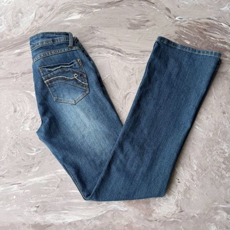Jean CASA BLANCA slim/skinny bleu délavé
