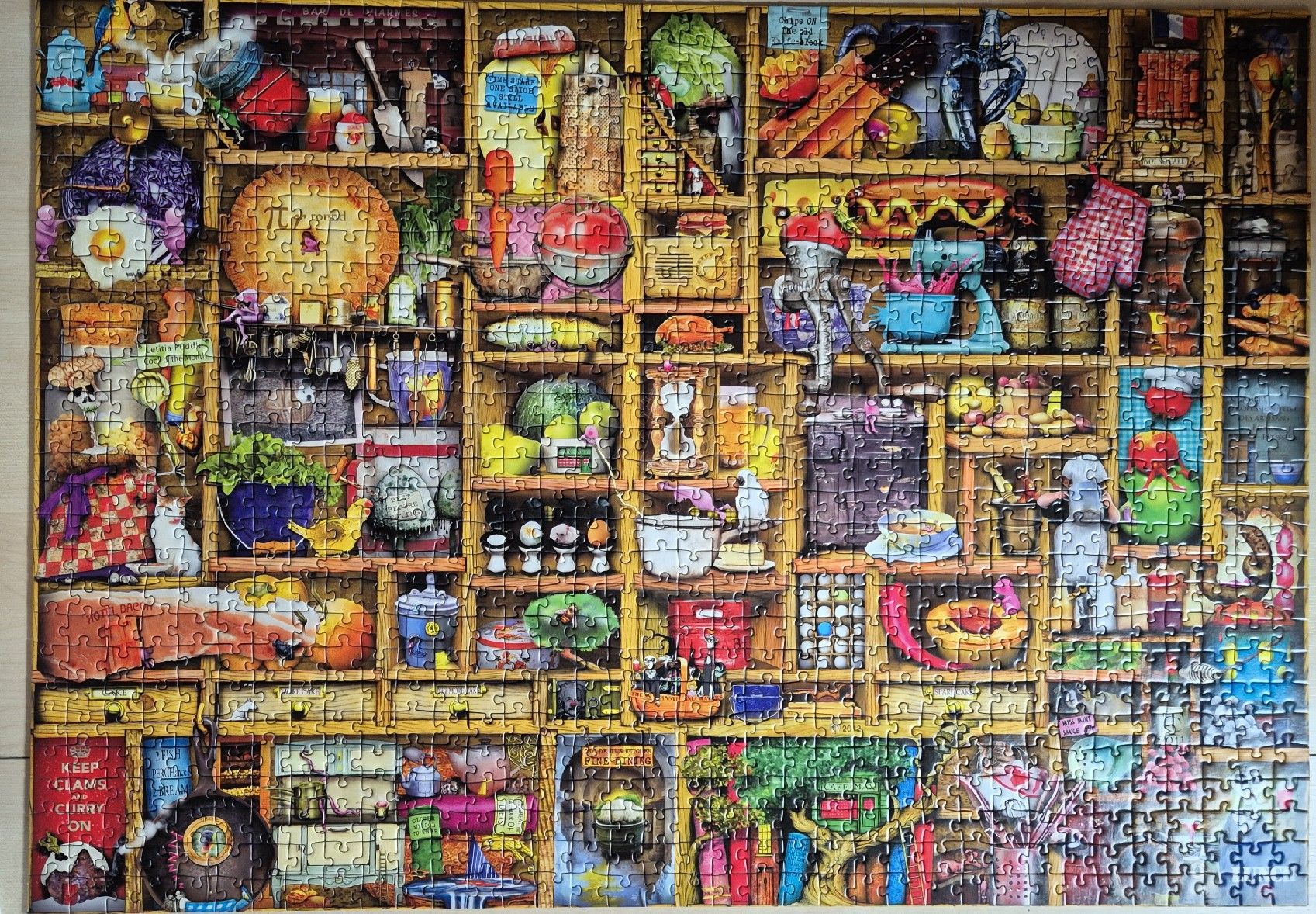 Ravensburger Puzzle: Ravensburger Puzzle "kurioses Küchenregal" 1000tlg – Usato da Lotzwil venduto da dr.feelgood 1