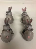 Süsse Osterhasen Deko-Figuren, 4 Stk. Neu