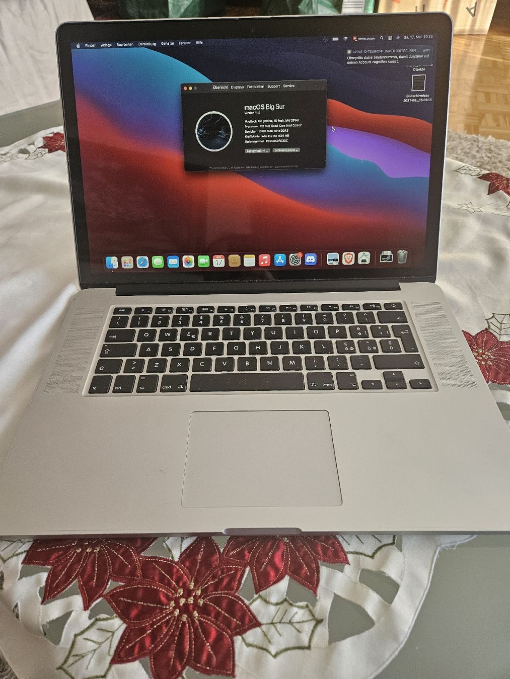Apple Notebook: MacBook Pro mid 2014 15.4 Zoll – Usato da Sisseln AG venduto da rjj_ydb7
