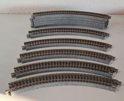 Kato 10 x Gleis gebogen 216-45° Spur N gebraucht wie Neu