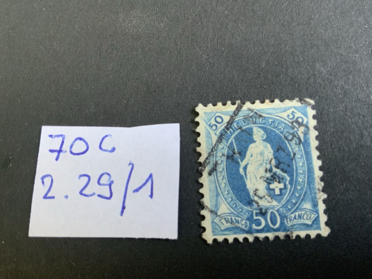 Tutti i francobolli: Stehende Helvetia, Abart – Usato da Binningen venduto da chr_cr5n