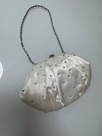 Elegante weiße Maddison-Handtasche für  Anlässe, neu