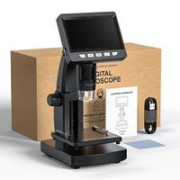 LCD-Bildschirm digitales Mikroskop 8 LEDs USB Lupe Löten