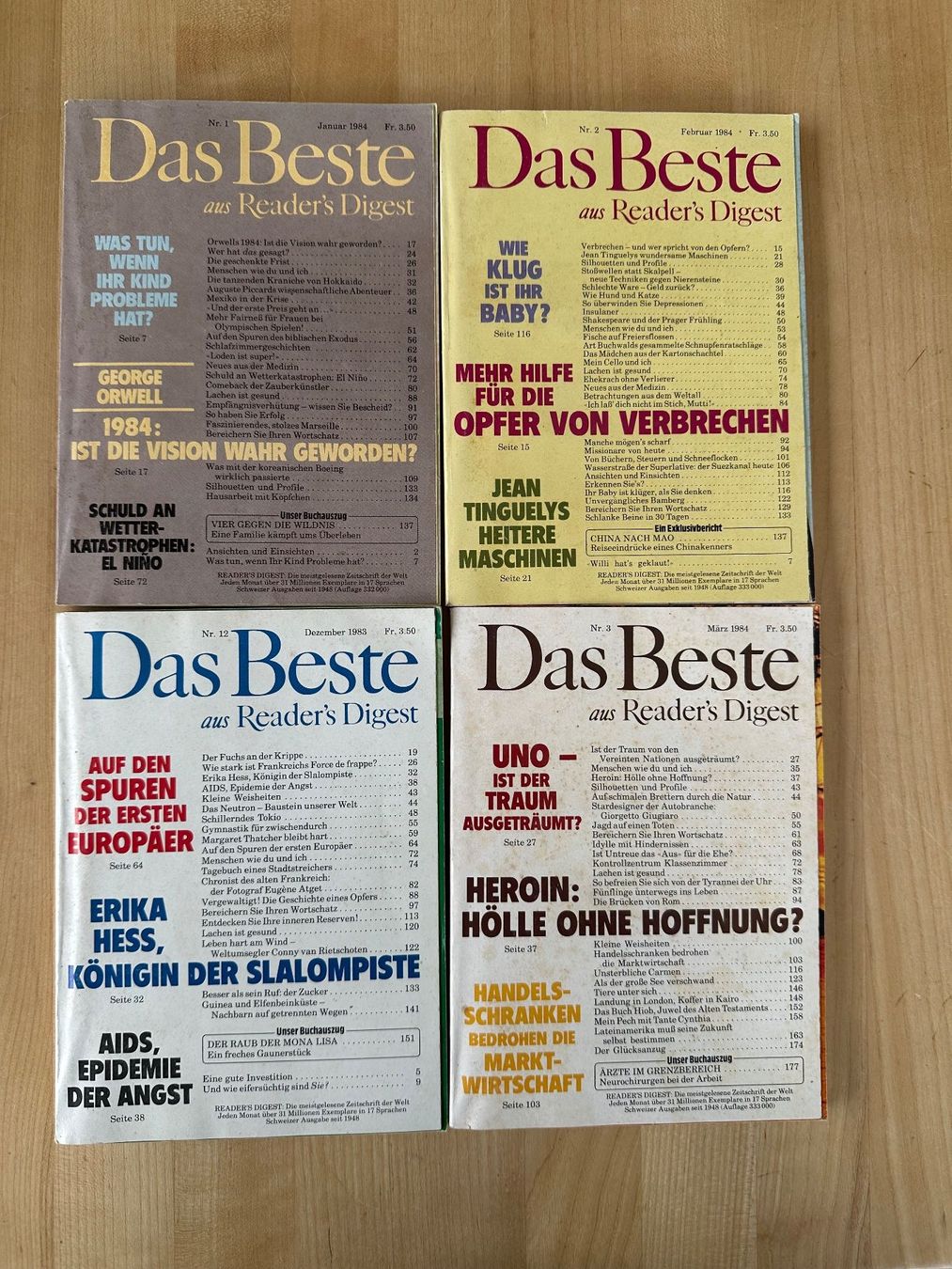 Riviste & Magazine: Das Beste 1973 1974 aus Reader's Digest – Usato da Zürich venduto da ruedigg 1