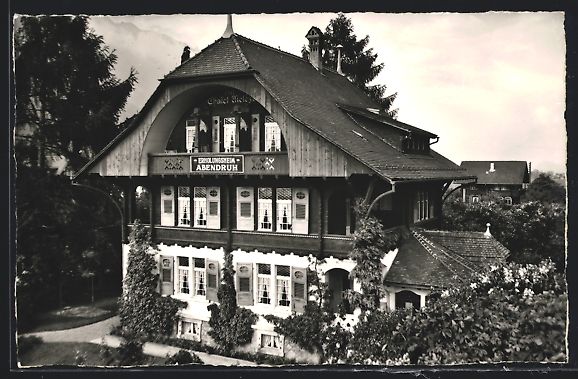 Ansichtskarten: Interlaken, Hotel Erholungsheim Abendruh – Gebraucht aus Berlin von bartko-reher
