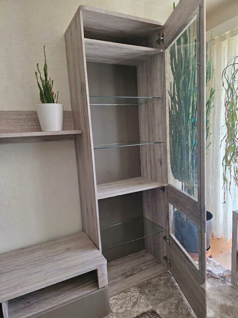 Mobili TV: Wohnwand, helles beige, Holzoptik – Usato da Wangs venduto da EVETSCH71 1