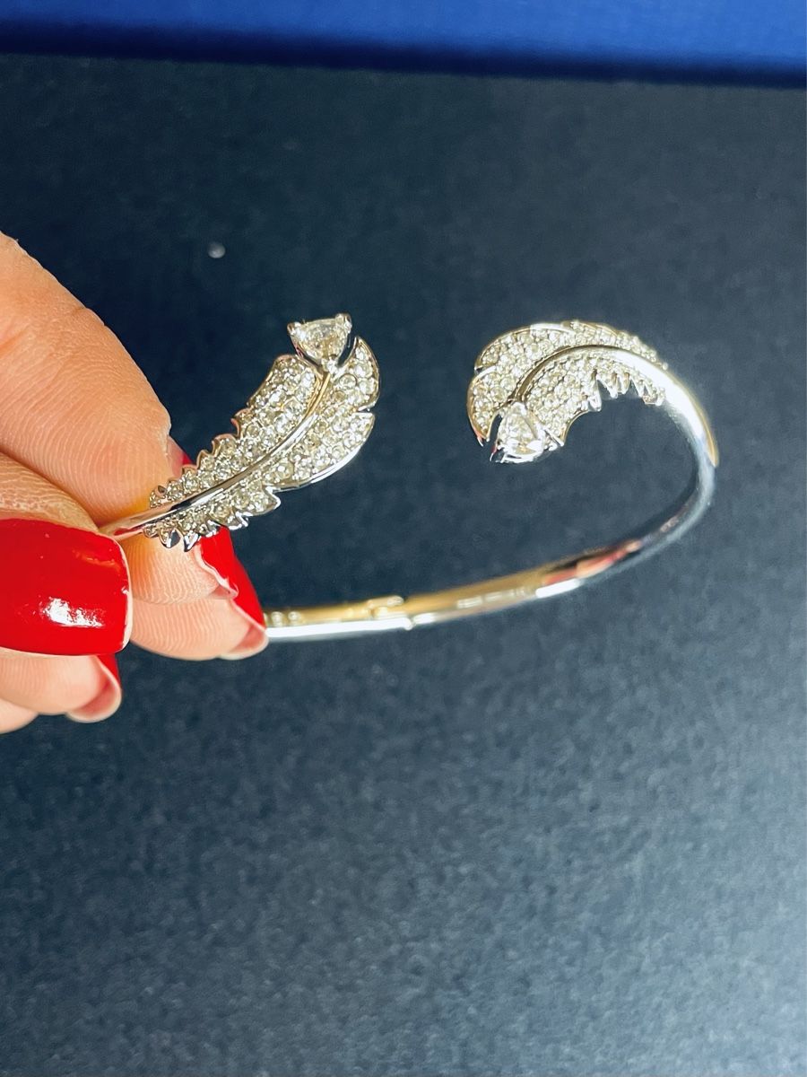 Swarovski Bracciali & Braccialetti: Swarovski Armreif Federn NICE – Nuovo (secondo la descrizione) da Goldach venduto da pikay 1