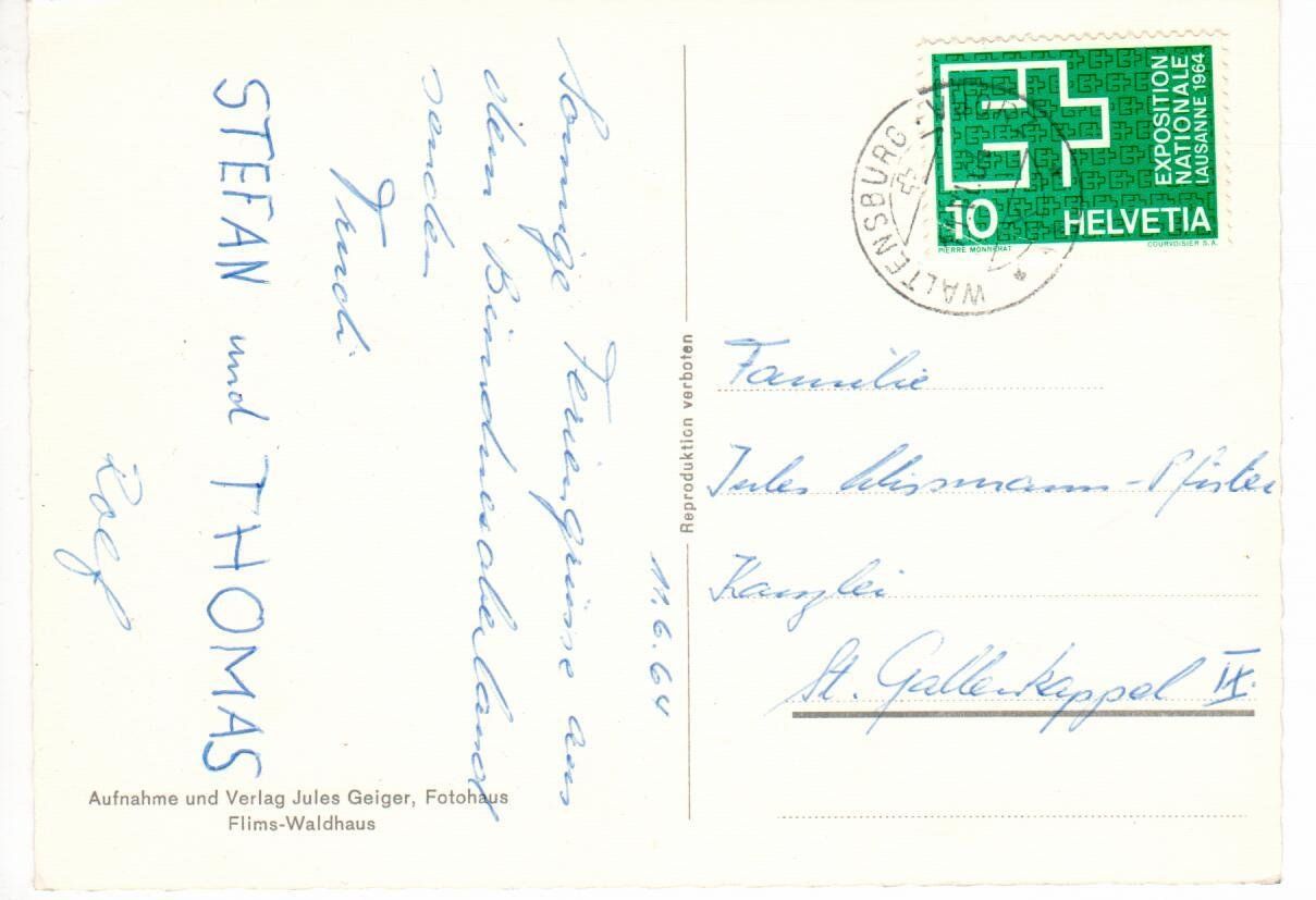 Cartoline postali: Vuorz / Waltensburg – Usato da Wolhusen venduto da Curver9 1