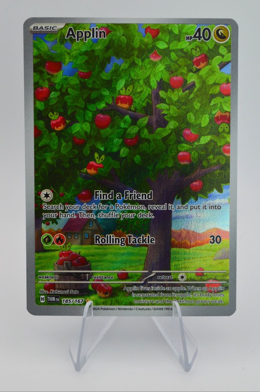 Pokémon Sammelbilder & Trading cards: Applin - TWM 185/167 - EN - Pokémon – Gebraucht aus Winterthur von blue_funk