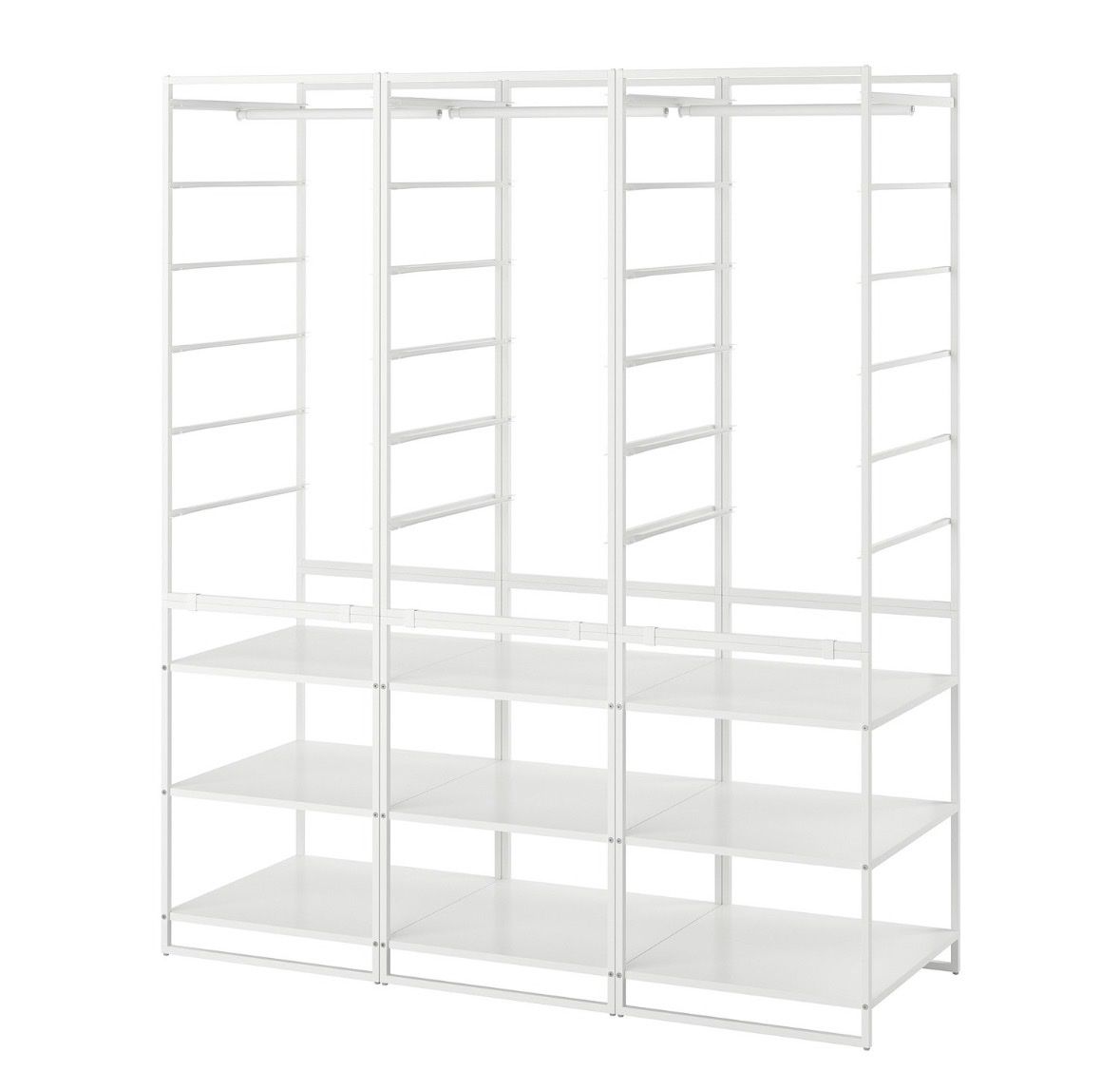 Ikea Garderobe: IKEA JONAXEL Open Wardrobe System — White – Gebraucht aus Zürich von nav_zv92