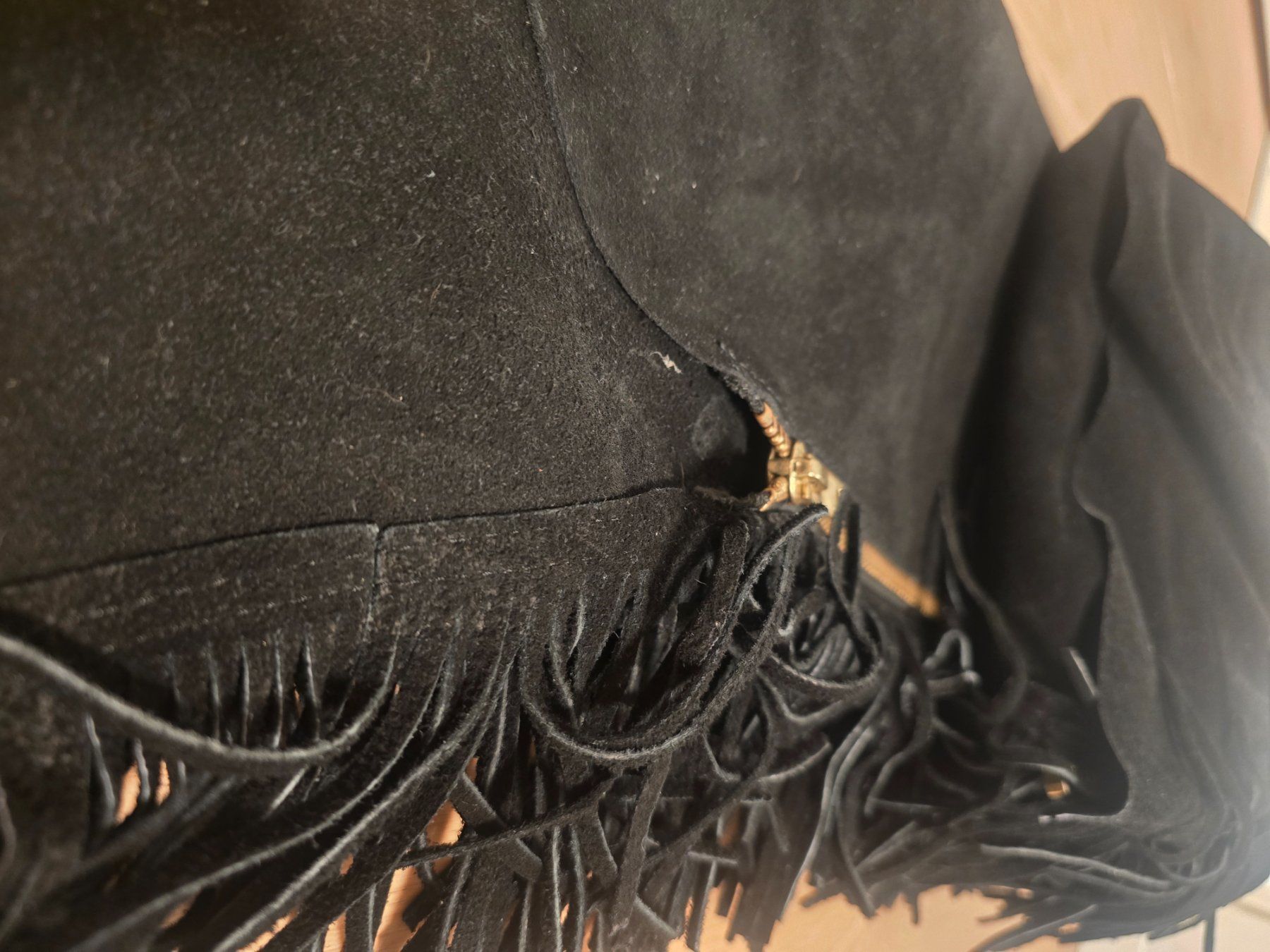 Pantaloni: Wildleder Showchaps mit Fransen, Western Chaps, Cowboy – Nuovo e nell'imballaggio originale da Erschwil venduto da LOLOPE 6