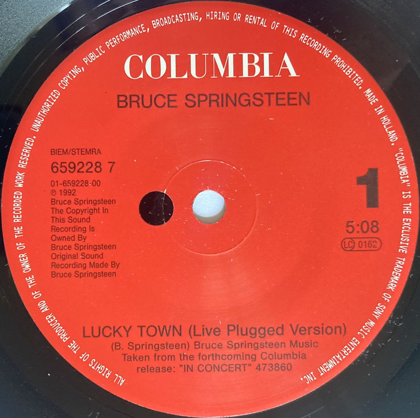 Dischi in vinile: BRUCE SPRINGSTEEN - LUCKY TOWN (LIVE) – Usato da Bottens venduto da hotter-than-hell 2